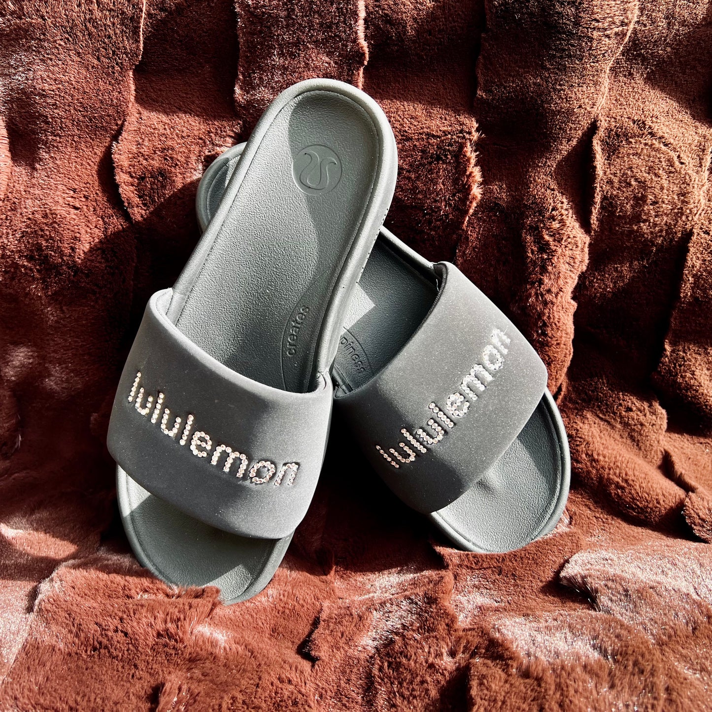 STRAZ Custom Lululemon Restfeel Slide - Brown