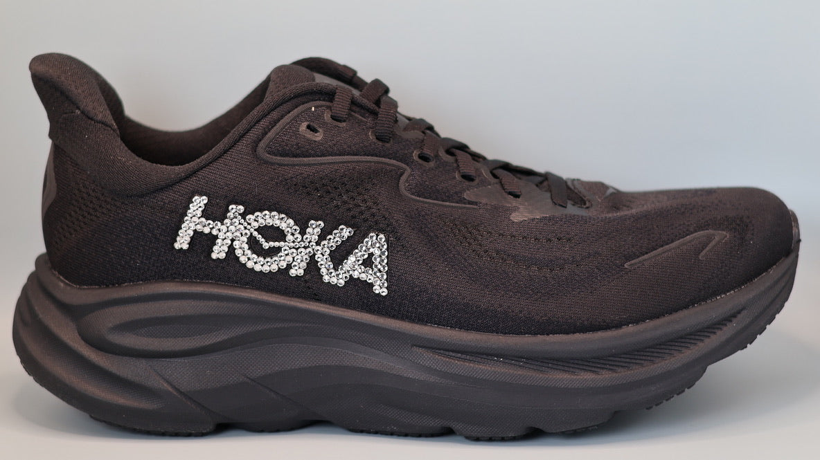 STRAZ Custom Hoka Clifton 10 - Black