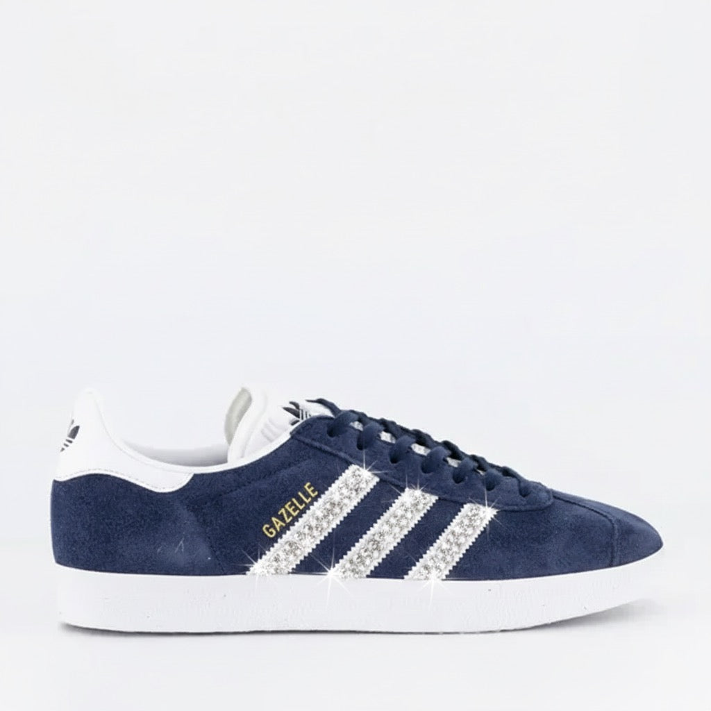 STRAZ Custom Adidas Gazelle - Navy/White