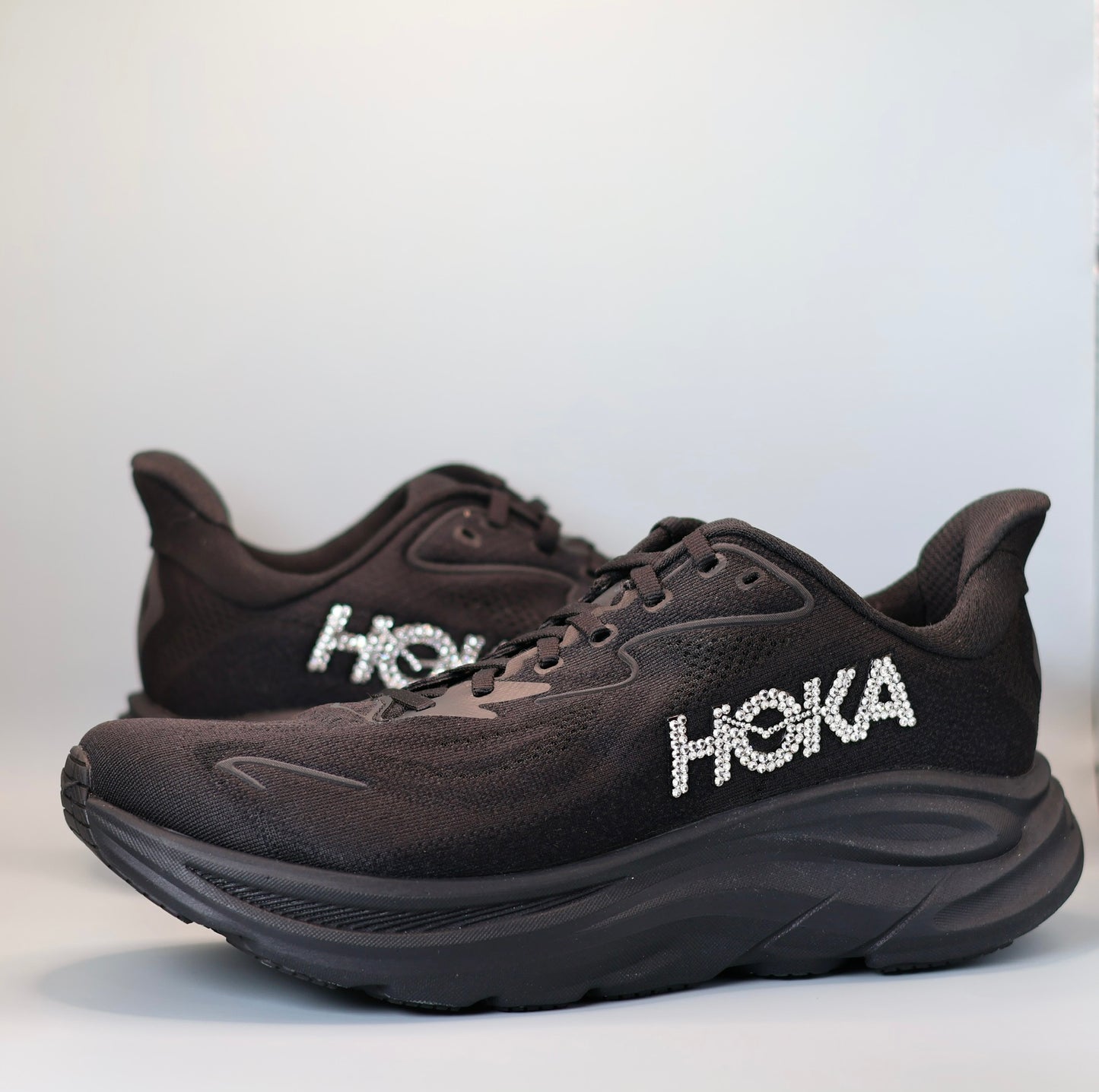 STRAZ Custom Hoka Clifton 10 - Black