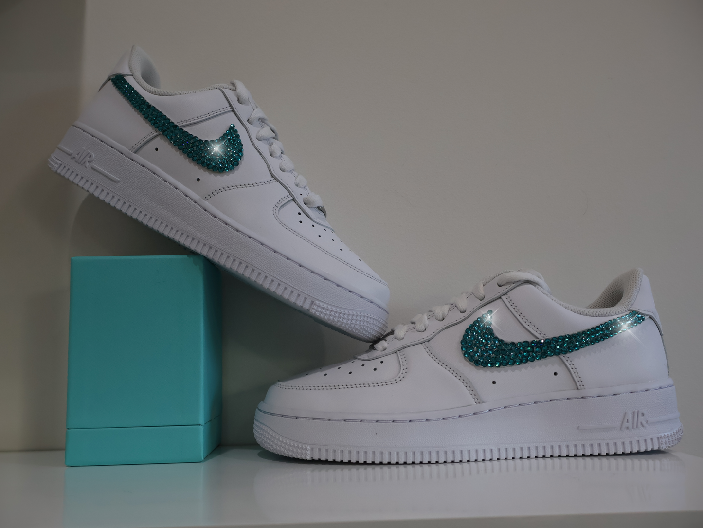 STRAZ Custom Nike Air Force 1 - Aquamarine