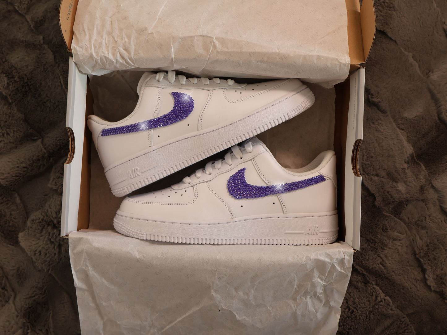 STRAZ Custom Nike Air Force 1 - Violet