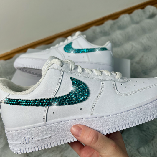 STRAZ Custom Nike Air Force 1 - Aquamarine