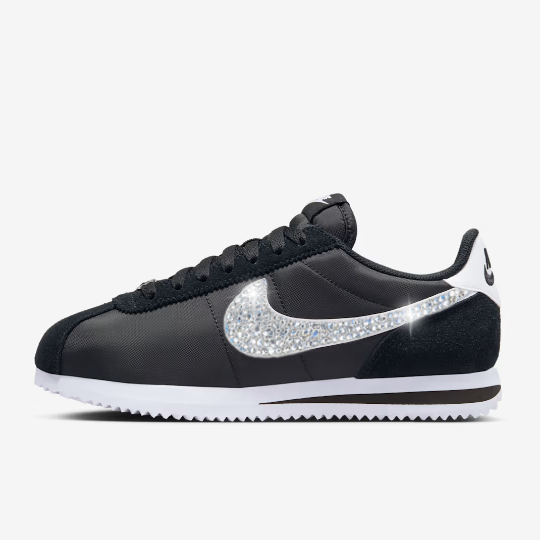 STRAZ Custom Nike Cortez – White on Black